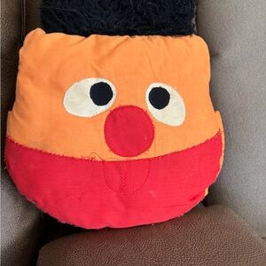 Colorful Character Ernie Face Pillow